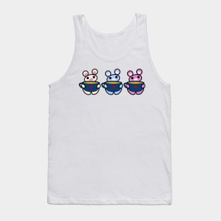 Three Chibis (Tea) Tank Top